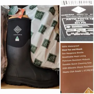 Muck Boot steel toe puncture resistant work boot mens 8
