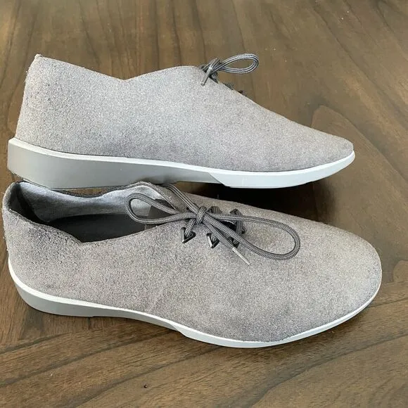 Muroexe Men’s Comfort Shoes 9 Made in Spain Gray Vegan Oxford Loafer Sneaker