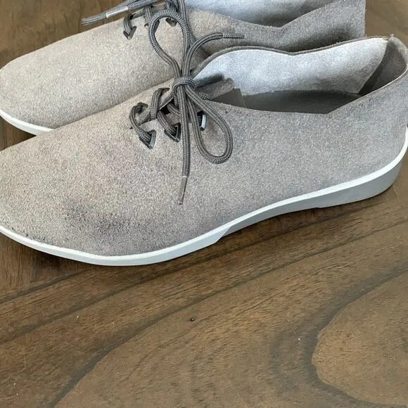 Muroexe Men’s Comfort Shoes 9 Made in Spain Gray Vegan Oxford Loafer Sneaker