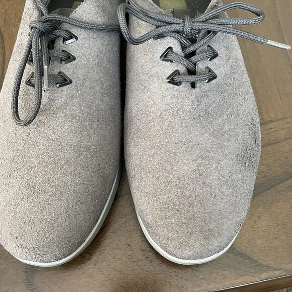 Muroexe Men’s Comfort Shoes 9 Made in Spain Gray Vegan Oxford Loafer Sneaker