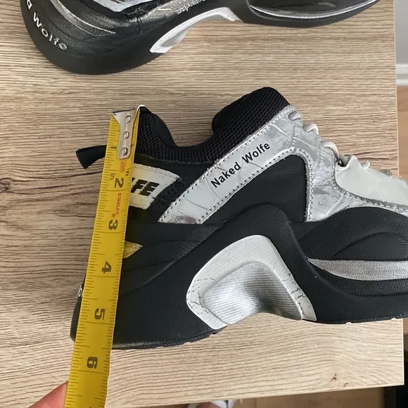Naked Wolfe Art Track Platform Sneakers