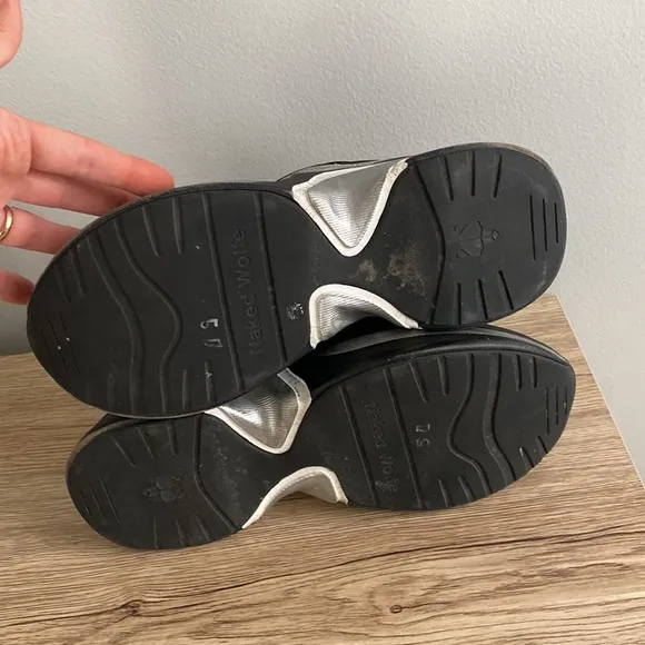 Naked Wolfe Art Track Platform Sneakers