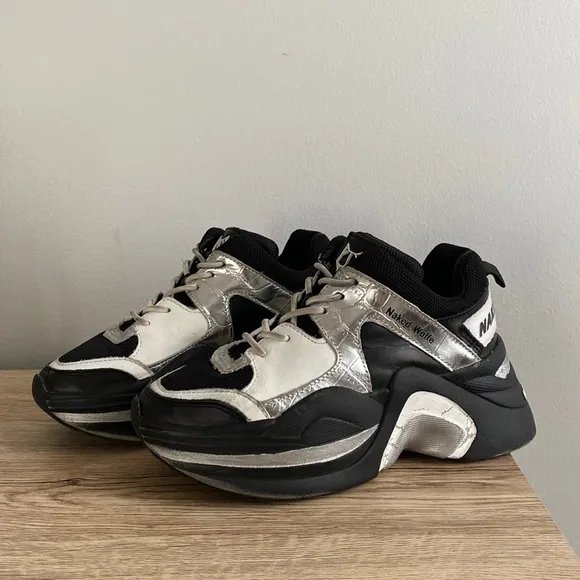 Naked Wolfe Art Track Platform Sneakers