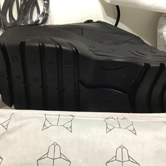 Naked Wolfe Black Chunky Platform Sneakers