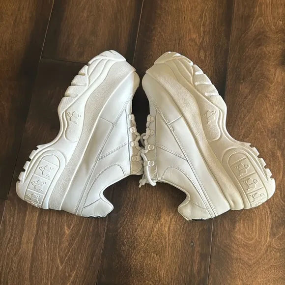 Naked Wolfe SPORTY WHITE LEATHER sneakers