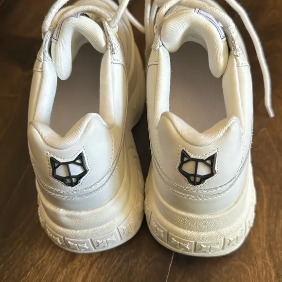 Naked Wolfe SPORTY WHITE LEATHER sneakers