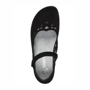 Naot Agathis Mary Jane Lazer Cut Comfort Shoes Size 7 Black