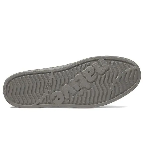 Native Shoes Jefferson Unisex US M11/W13 Gray Perforated Comfort Sneakers FZP395