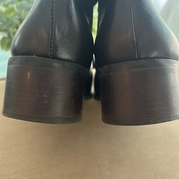 Naturalizer Brazil 7.5 Brown Bootie Faux Leather Zip Ankle Boot Shoes Western