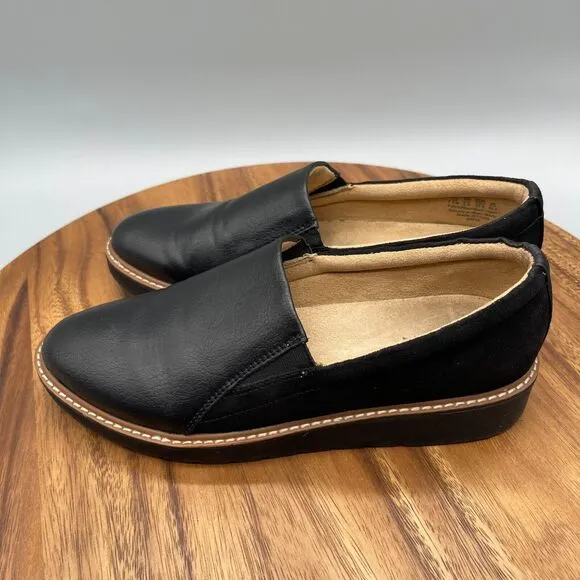 Naturalizer Effie Loafer Shoes Black Womens Size 7.5 M Slip On Comfort