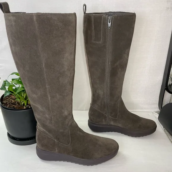 Naturalizer Womens‎ Torence Tall Leather Knee-High Boots Tall Suede Boots