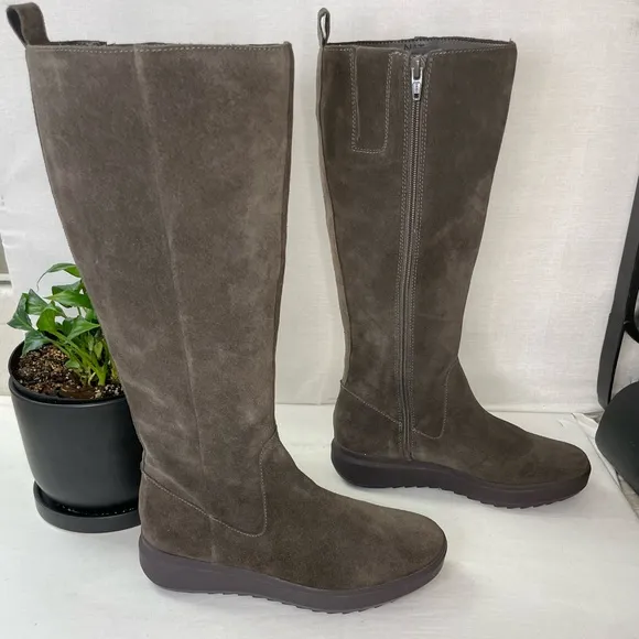 Naturalizer Womens‎ Torence Tall Leather Knee-High Boots Tall Suede Boots