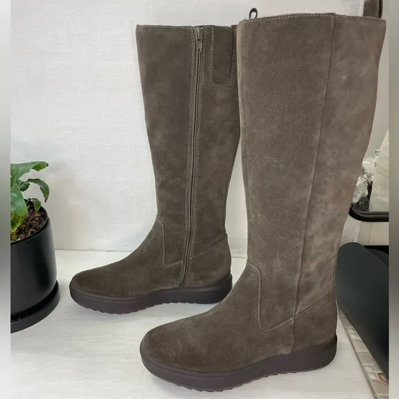 Naturalizer Womens‎ Torence Tall Leather Knee-High Boots Tall Suede Boots