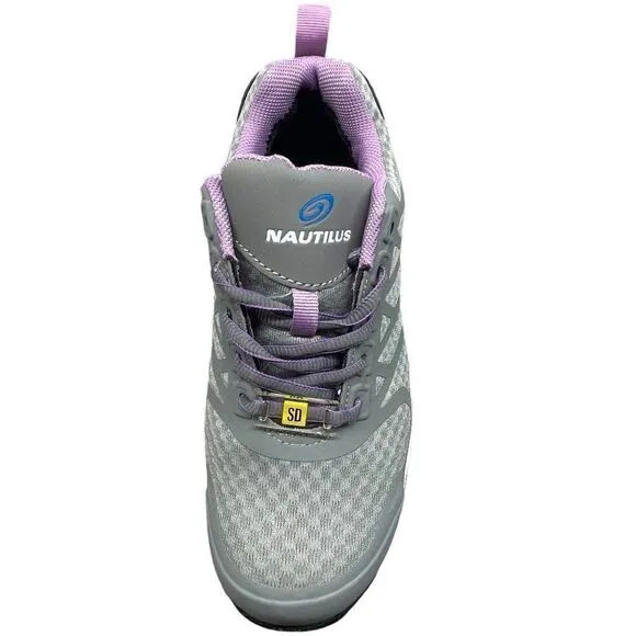 Nautilus Women's Gray Safety Velocity Carbon Toe Work Shoe Size 7.5 NWT