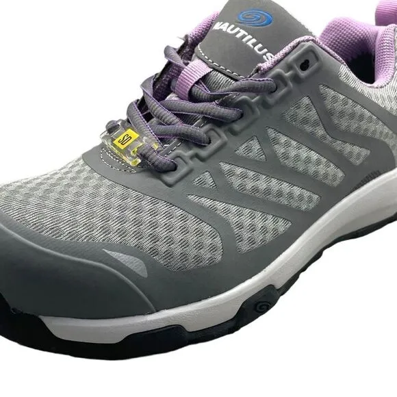 Nautilus Women's Gray Safety Velocity Carbon Toe Work Shoe Size 7.5 NWT