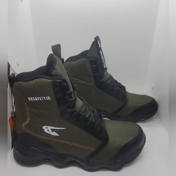 New 9KSAFETYJB Nutropa Steel Toe Work Boots Sz 43