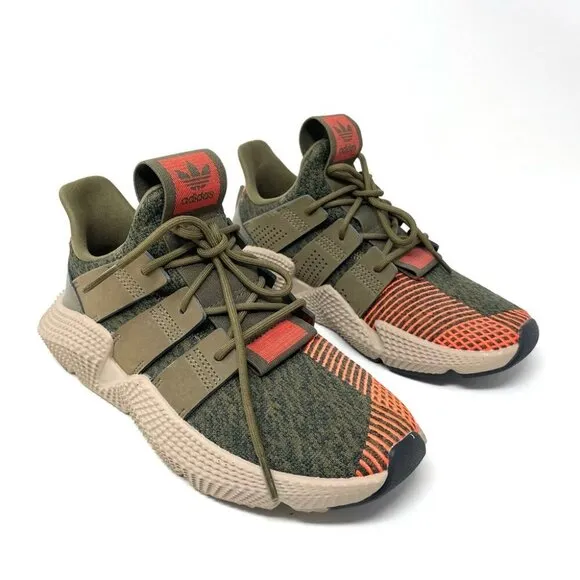 NEW Adidas Originals Prophere Trace Olive Army Green and Orange Size 6 / 38 2/3
