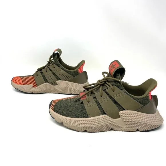 NEW Adidas Originals Prophere Trace Olive Army Green and Orange Size 6 / 38 2/3
