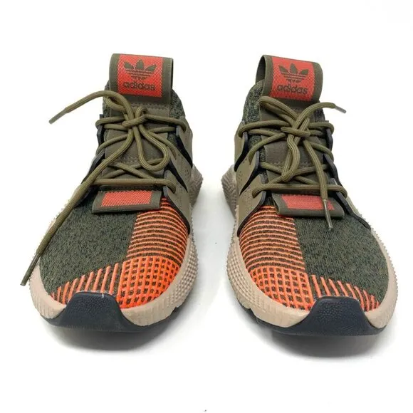 NEW Adidas Originals Prophere Trace Olive Army Green and Orange Size 6 / 38 2/3