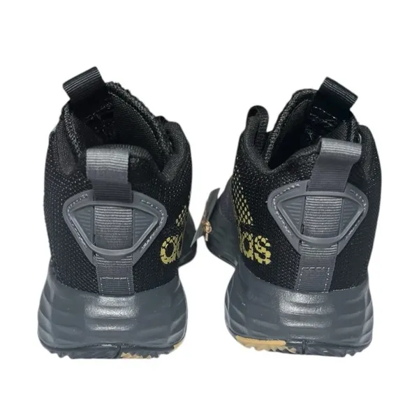 NEW adidas Own The Game 2.0 Basketball Shoe, Grey Five/Matte Gold/Core Black, 12
