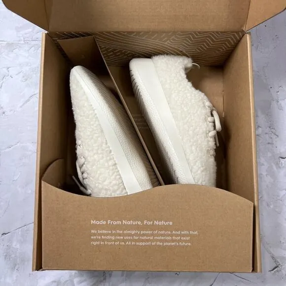 NEW Allbirds Merino Wool Runner Fluff WOMENS 8 White Sneaker Shoes LIMITED NIB