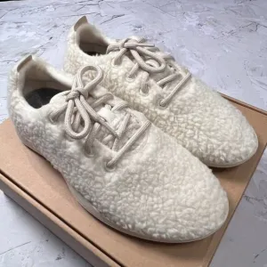 NEW Allbirds Merino Wool Runner Fluff WOMENS 8 White Sneaker Shoes LIMITED NIB