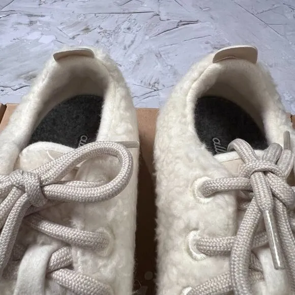 NEW Allbirds Merino Wool Runner Fluff WOMENS 8 White Sneaker Shoes LIMITED NIB