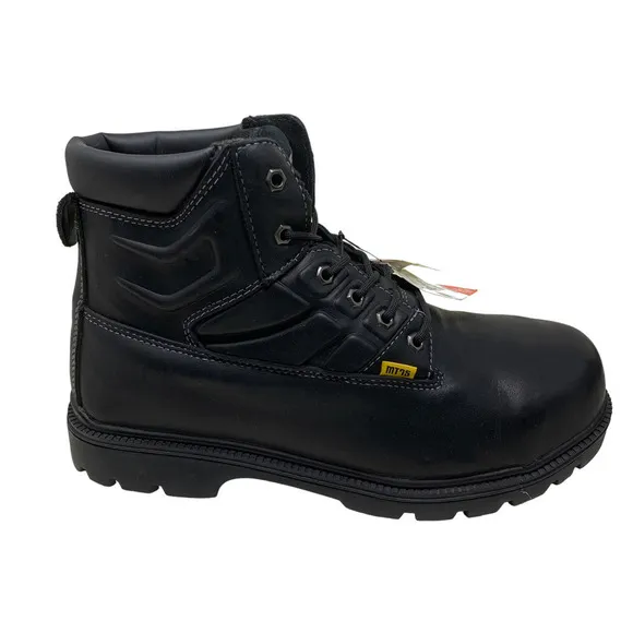 New Avenger Men's Sz 13 Steel Toe Internal Met Guard Work Boots Black A7300 NIB