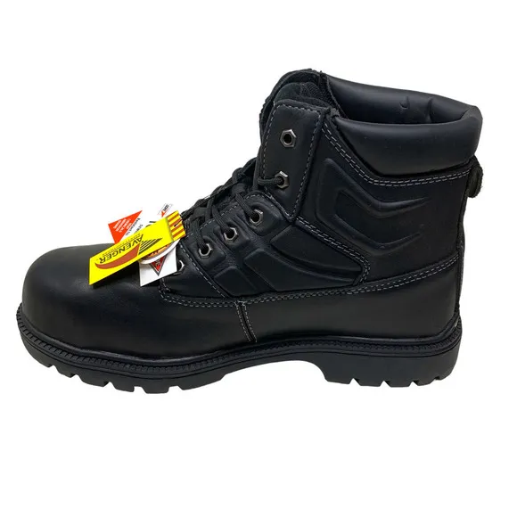 New Avenger Men's Sz 13 Steel Toe Internal Met Guard Work Boots Black A7300 NIB