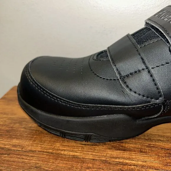 NEW Avengers Work Shoes Court EZ On Composite Toe Mens Size 9M Sneakers Black
