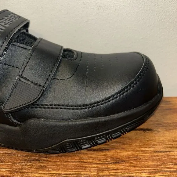 NEW Avengers Work Shoes Court EZ On Composite Toe Mens Size 9M Sneakers Black