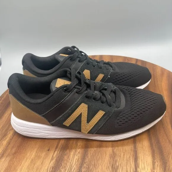 New Balance 24 V1 Shoes Mens Size 8.5 Black Running Walking Comfort Sneakers