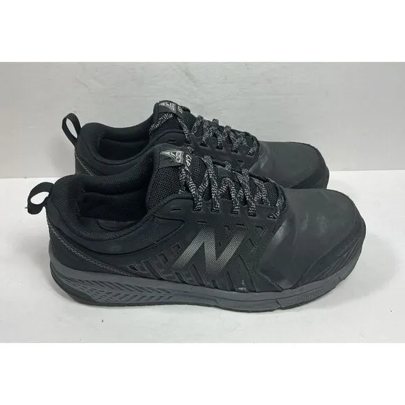 New Balance 412‎ Work Safety Shoes Mens 9.5 4E Black MID412B1 Alloy Toe Sneakers