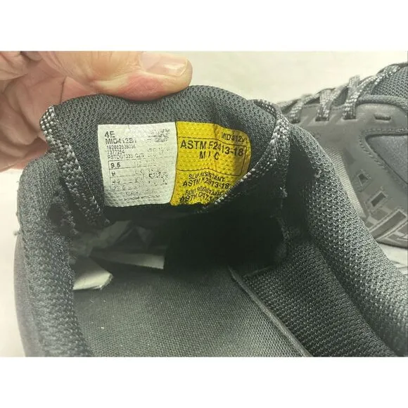 New Balance 412‎ Work Safety Shoes Mens 9.5 4E Black MID412B1 Alloy Toe Sneakers