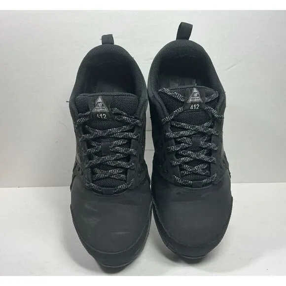 New Balance 412‎ Work Safety Shoes Mens 9.5 4E Black MID412B1 Alloy Toe Sneakers