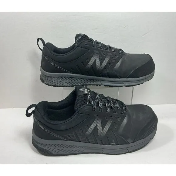 New Balance 412‎ Work Safety Shoes Mens 9.5 4E Black MID412B1 Alloy Toe Sneakers