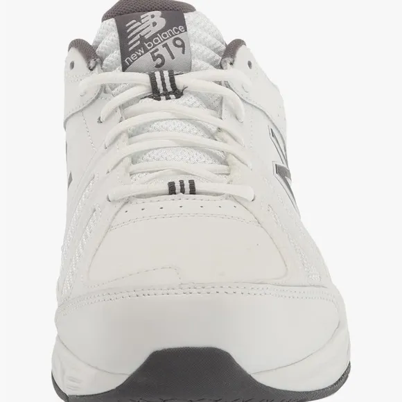 New Balance 519 Men's Cross-Training Gray and White Walking Shoes, 9.5 D