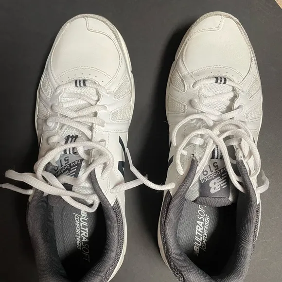 New Balance 519 Men's Cross-Training Gray and White Walking Shoes, 9.5 D