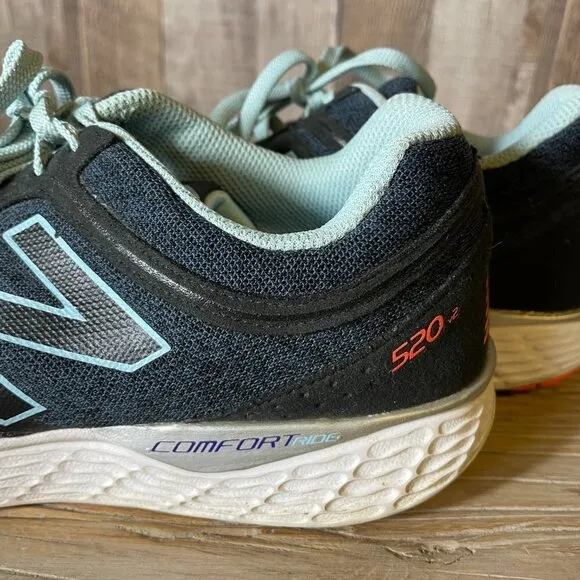 New Balance 520 V2 Gray Blue Running Shoes Sneakers