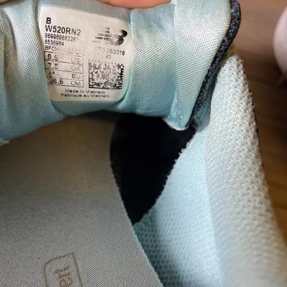New Balance 520 V2 Gray Blue Running Shoes Sneakers