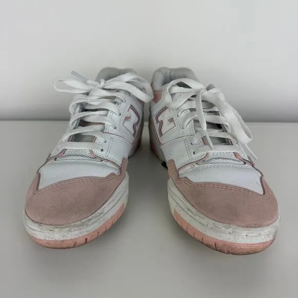 New Balance 550 Lace-Up Athletic Walking Sneakers Pink/Sand Shoes US 7W 5.5M