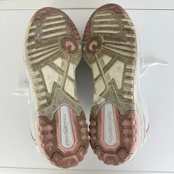 New Balance 550 Lace-Up Athletic Walking Sneakers Pink/Sand Shoes US 7W 5.5M