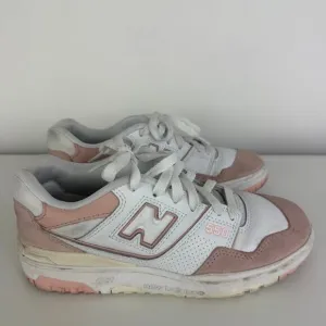 New Balance 550 Lace-Up Athletic Walking Sneakers Pink/Sand Shoes US 7W 5.5M