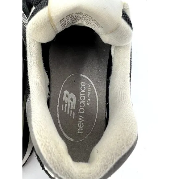 New Balance 574 Classic Athletic Sneakers Shoes Men 5 Black Suede W574SKW