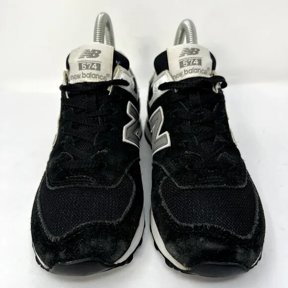New Balance 574 Classic Athletic Sneakers Shoes Men 5 Black Suede W574SKW