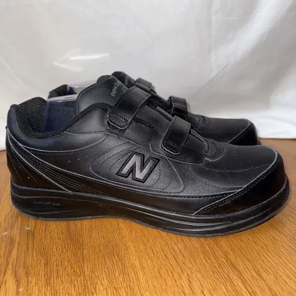 New Balance 577 Black Walking Shoes Hook &amp; Loop Men’s Size 11