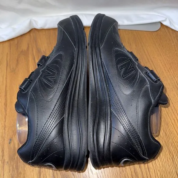 New Balance 577 Black Walking Shoes Hook &amp; Loop Men’s Size 11