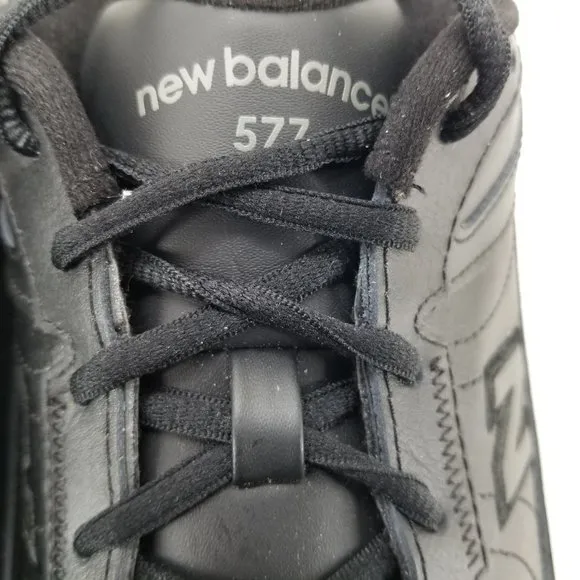 New Balance 577 Mens Walking Shoes Black Lace Up DSL-2 Sneakers Size 12 2E Wide