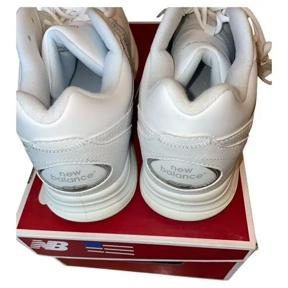 New Balance 577 Mens White Leather Walking Shoes Sneakers‎ NIB Size 10.5
