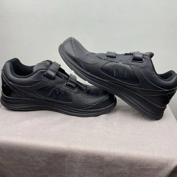 New Balance 577 Walking Shoes Men 13 M Black Hook And Loop Sneakers MW577VK